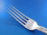 Lap Over Edge Acid Etched by Tiffany Sterling Dinner Fork 3 Leaf Clovers 7 7/8"