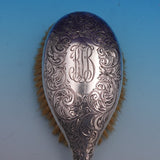 Gorham Bright-Cut Sterling Silver Hairbrush #2182C 8 3/4"x3 1/4"x1 1/2" (#9122)