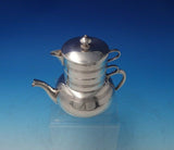 Apollo by Unknown Silverplate Tea Set Single Serving Tea Pot Creamer Cup (#5189)