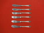 Danish Crown by Frigast Sterling Silver Trout Knife Set 6pc HHWS  Custom Made