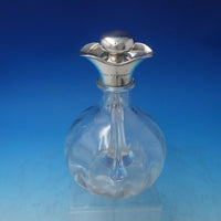 English Sterling Silver and Crystal Vinaigrette Bottle 8 1/4" x 5 1/2" (#5954)