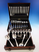 Old Danish by Georg Jensen Sterling Silver Flatware Set For 12 Service 66 Pieces