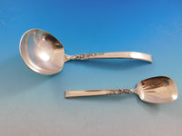 Silver Rose by Oneida Sterling Silver Flatware Set for 12 Service 80 Pieces