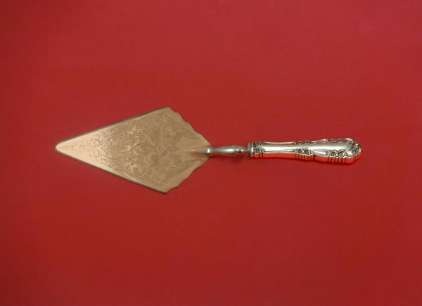 Wild Rose Old aka Rosalind International Sterling Pastry Server Vermeil Custom