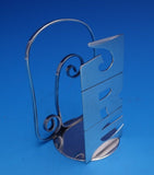 Leonore Doskow Sterling Silver Letter Holder Handwrought 3 1/4" x 2 1/2" (#7884)
