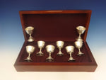 La Paglia by International Sterling Silver Set of 8 Goblets in Fitted Box 4"