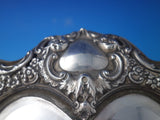 Black Starr and Frost Sterling Silver Mirror Heart Frame 5 1/4" x 5" (#6190)