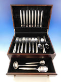 Contempra House Sterling Silver Flatware Set Service 43 pcs Mid-Century Modern
