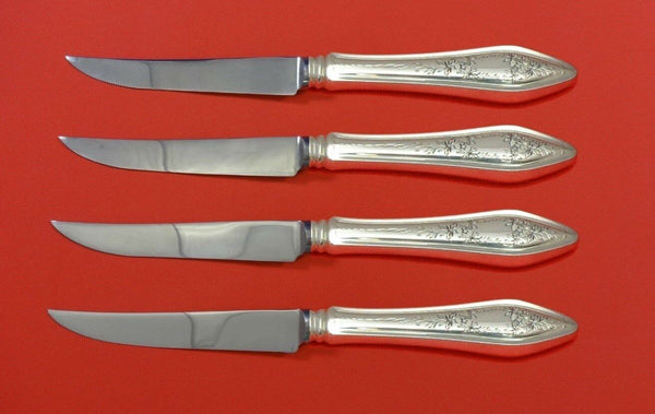 Mary Chilton Engraved #1 by Towle Sterling Silver Steak Knife Set 4pc Custom