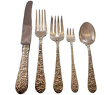 Bridal Bouquet by Alvin Sterling Silver Flatware Set for 8 Service 50 pieces