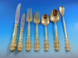 Esplanade Gold by Towle Sterling Silver Flatware Set for 12 Service 91 pieces