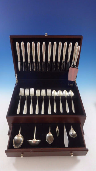 Celeste by Gorham Sterling Silver Flatware Set For 12 Service 55 Pcs Modern