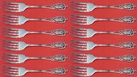 Monticello by Lunt Sterling Silver Salad Fork Set 12 pieces 6"