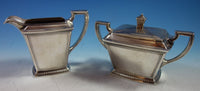 Pantheon by International Sterling Silver Tea Set 5pc with Tray (#2175)