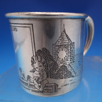 Nursery Rhyme by Blackinton Sterling Baby Cup GW #5624 with Birth Record (#8278)