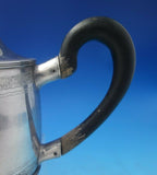 AFH Danish Sterling Silver Tea Pot with Swags Leaves Flowers Wood Handle (#5499)