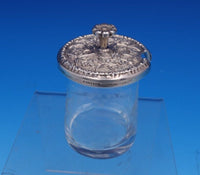 Repousse by Kirk Sterling Silver and Engraved Glass Jam Jar w/Grapes #17 (#7653)