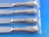 Rose by Stieff Sterling Silver Steak Knife Set 4pc HHWS Custom Serrated 8 1/8"