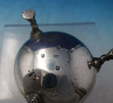 Scottish Sterling Silver Salt Dip Master Footed w/Lion Paw Feet and Mane (#6028)