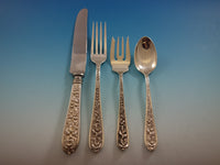Corsage by Stieff Sterling Silver Flatware Set For 12 Service 62 Pieces