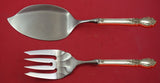 Brocade by International Sterling Silver Salmon Serving Set Fish Custom Made