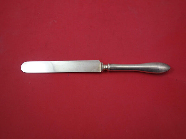 Pointed Antique By R and B D and H Sterling Dinner Knife blunt SP blade 10"