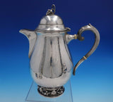 DGH Goldsmith Danish Sterling Silver Tea Set 4pc Handwrought Grape Motif (#4734)