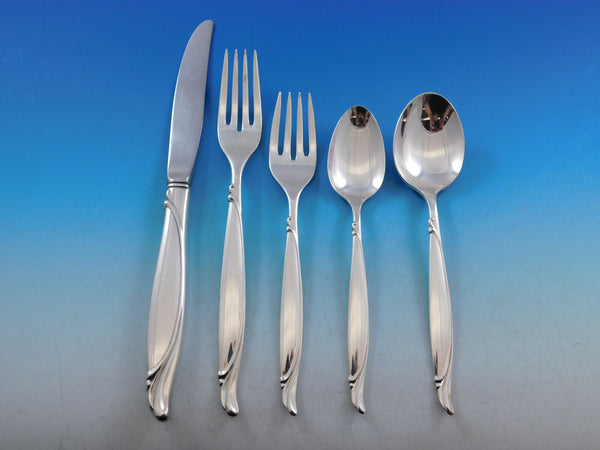 Sentimental by Oneida Sterling Silver Flatware Set For 8 Service 45 pcs Modern