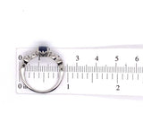 2.13ct Genuine Natural Sapphire Platinum Ring with Diamonds Jewelry (#J5779)