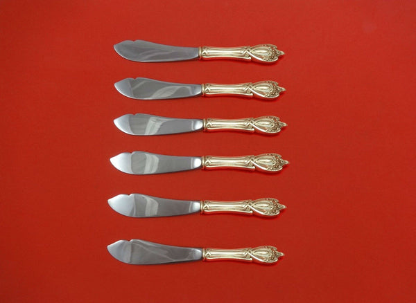 Monticello by Lunt Sterling Silver Trout Knife Set 6pc. HHWS Custom Made 7 1/2"