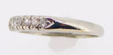 18k White Gold .15ct Genuine Natural Diamond Ring Band (#J3932)