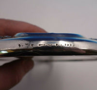 Carnation by Wallace Sterling Silver Hand Mirror 7 1/2" x 5" Weighted (#4806)
