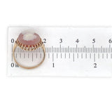 10k Yellow Gold Genuine Natural Agate Stone Cameo Ring Fine Carving (#J7058)