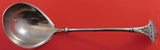 Ivy by Gorham Sterling Silver Soup Ladle Light Gold Wash 12" Serving Antique