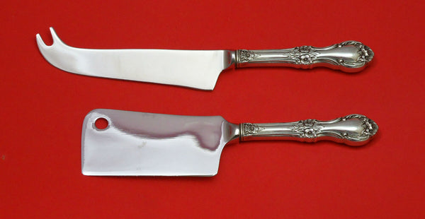 Wild Rose by International Sterling Silver Cheese Serving Set 2pc HHWS Custom