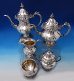 Grande Baroque by Wallace Sterling Silver Tea Set 6pc #4850-9 (#7467)