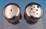 Broadway & Co English Sterling Silver Salt Pepper Shaker Set Cobalt Liners #9194