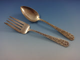 Repousse by Kirk Sterling Silver Flatware Set For 8 Service 54 Pieces