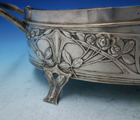 Seybold and Hirschauer German .800 Silver Jardiniere Roses Motif w/ Insert #5577