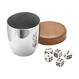 Sky by Georg Jensen Stainless Steel Bar Dice Cup and Dice Set for Travel -  NOS