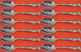 Romance of the Sea by Wallace Sterling Silver Teaspoon Set 12 pieces 6 1/8"