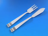 Donatello by Stancampiano Italy Sterling Silver Flatware Set 65 pieces Dinner