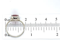 14k White Gold 1.92 Carat Genuine Natural Garnet Ring Size 6.25 (#J5819)