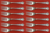 Old Atlanta by Wallace Sterling Silver Salad Fork Set 12 pieces 6 1/4"