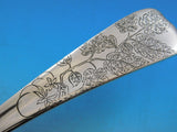 Lap Over Edge Acid Etched by Tiffany Sterling Silver Soup Ladle Heart 13 1/2"