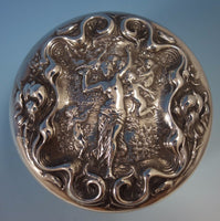 Irian by Wallace Sterling Silver Dresser Jar #3012 3 1/4" No Monogram (#1744)