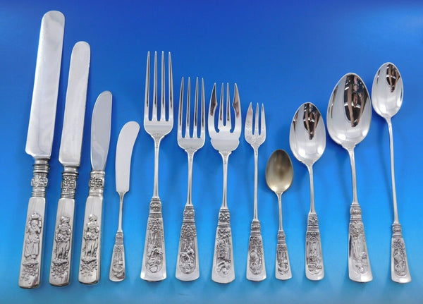 Fontainebleau by Gorham Sterling Silver Flatware Set Service 226 pcs Dinner