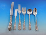 Princess by Stieff Sterling Silver Flatware Set for 12 Service Repousse