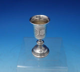 Russian 84 by Unknown .875 Silver Vodka Glass Bright-Cut 4" x 1 1/2" (#5211)
