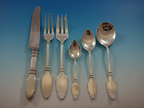 Robert Bruce by Graff, W, D Sterling Silver Flatware Set for 8 Service 48 pieces